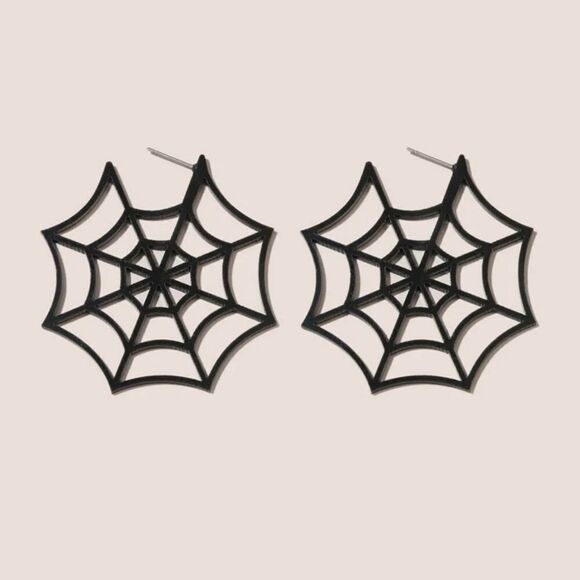 Spider Web Earrings  - Picture 1 of 3